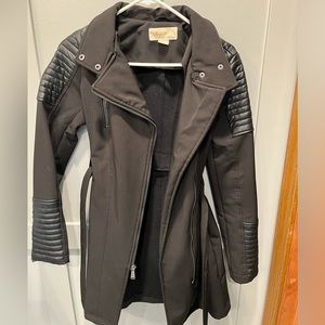 Michael Kors mixed leather jacket